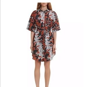 Maje Rodima Floral Print Shirtdress